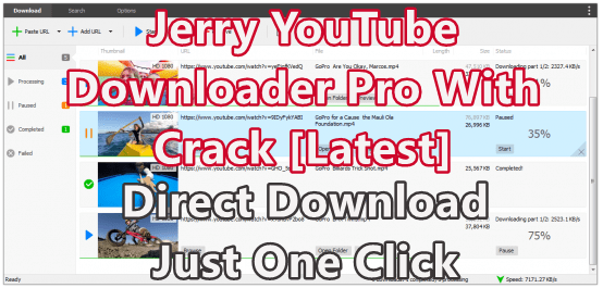 Jerry Youtube Downloader Pro 7.1.16 With Crack [Latest]