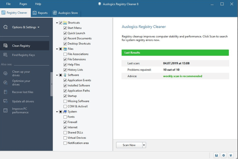 Auslogics Registry Cleaner 8.2.0.4 Full Version