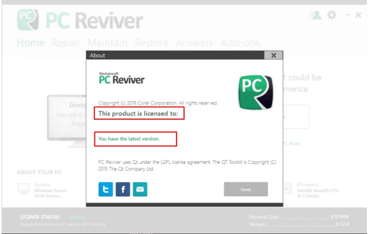 Reviversoft Pc Reviver 3.8.2.6 Serial Key